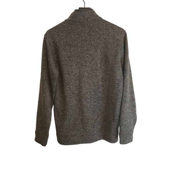 Eddie Bauer Fleece Mock Neck snap pull over Mens size Medium - Picture 2 of 3